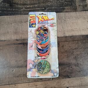 Vintage 1994 Marvel X-Men Slam Caps Collector Set